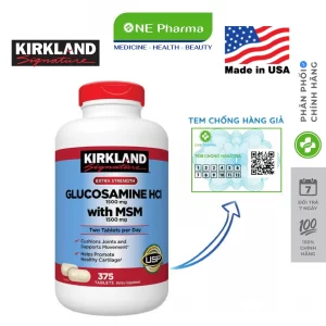 Glucosamine HCL 1500mg Kirkland With MSM_nen