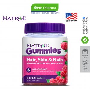 Keo deo Natrol Gummies Hair, Skin và Nails 90 vien_nen