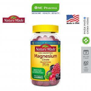 Keo deo bo sung Magie Nature Made Magnesium Citrate 200mg_nen
