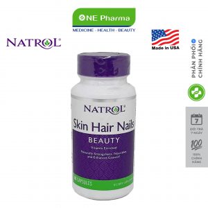 Natrol Skin Hair & Nails – Vien Uong Dep Da, Toc, Mong 60 vien_nen