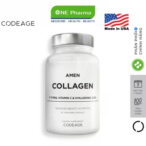 Vien uong Collagen thuy phan Codeage Amen 5 tuyp collagen (I, II, III, V và X)_nen