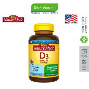 Vien uong Vitamin D3 Nature Made D3 1000 IU_nen