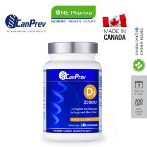 Vien uong bo sung Vitamin D3 2500 IU 240 Vien CanPrev Canada_nen