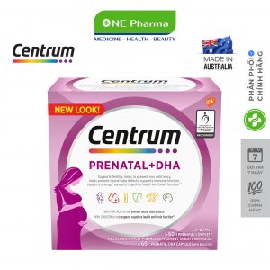 Vitamin cho ba bau Centrum Prenatal + DHA Complete Multivitamin 60 vien x2_nen
