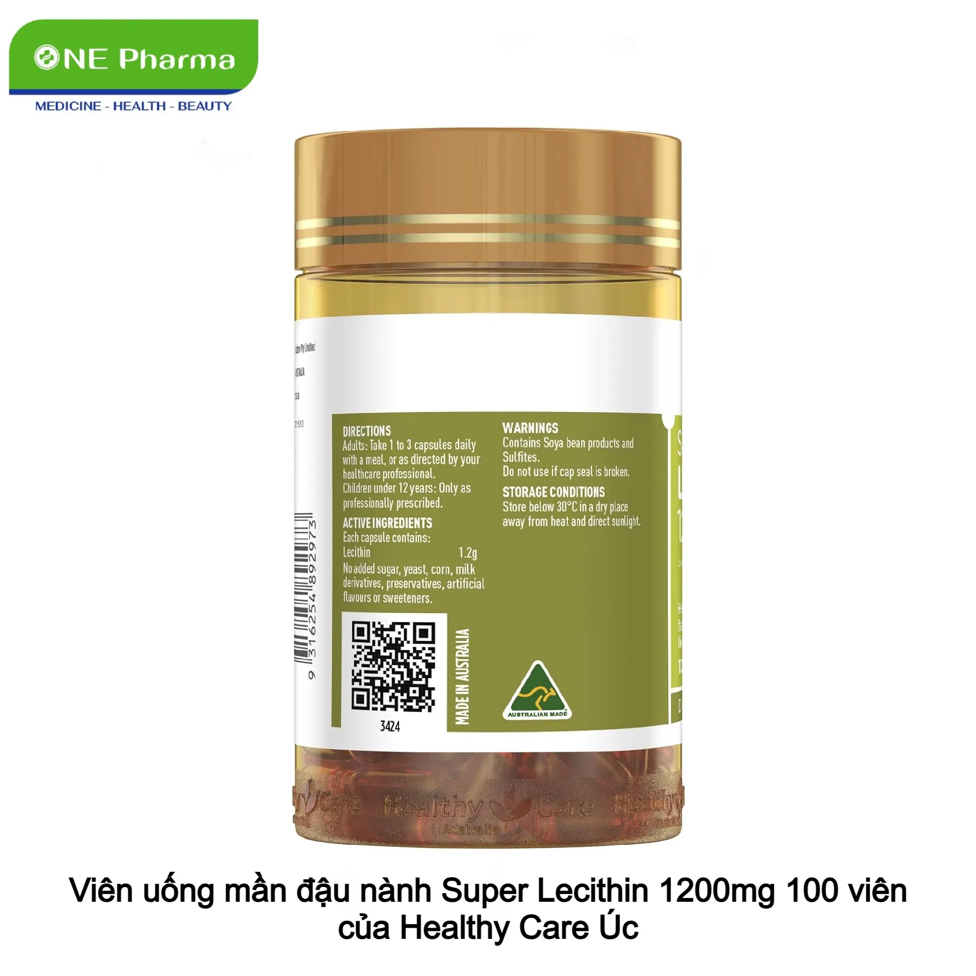 Super Lecithin 1200mg Healthy Care_1