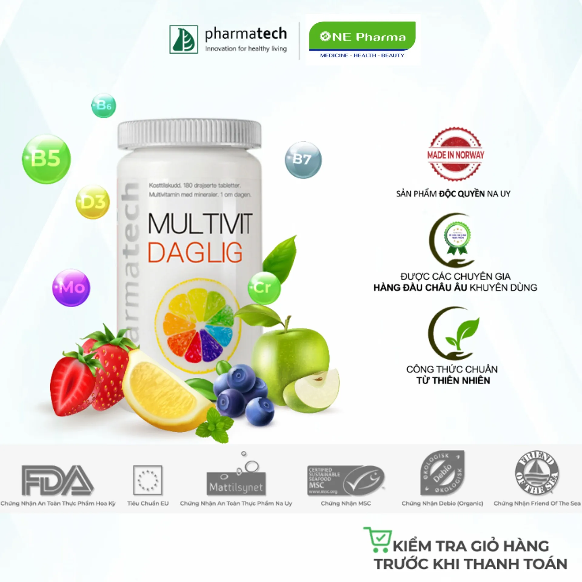Pharmatech Multivit Daglig 180_3