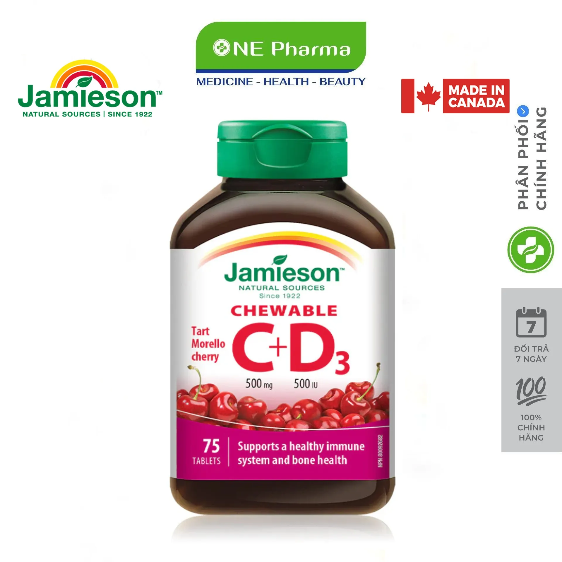 Jamieson Vitamin C Chewable 500 mg_nen