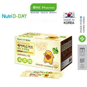 Baby & Kids Lacto Premium H/60 gói NUTRI D-DAY Lợi khuẩn & kẽm tiêu hóa