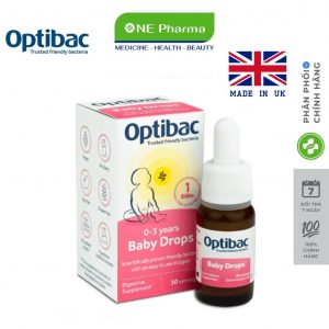 Baby Drops C/10ML OPTIBAC Men Vi Sinh Dạng Giọt (0-3 Tuổi)