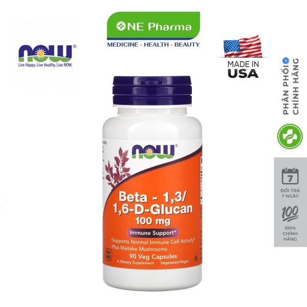 Beta -1.3 1.6-D - Glucan 100mg Now_nen