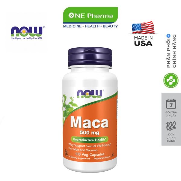 Maca 500mg Now Foods_nen