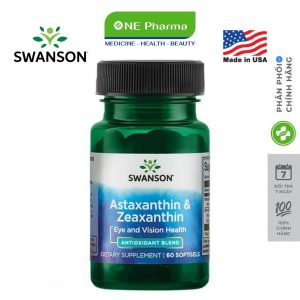 Viên uống hỗ trợ bảo vệ thị lực Swanson Ultra Astaxanthin & Zeaxanthin