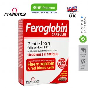 Feroglobin Capsule H/30V VITABIOTICS Viên Bổ Máu Người Lớn và Bầu