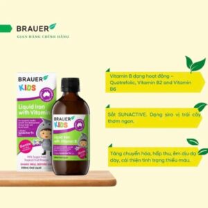 Brauer Baby Kids Liquid Iron with vitamin B 200ml