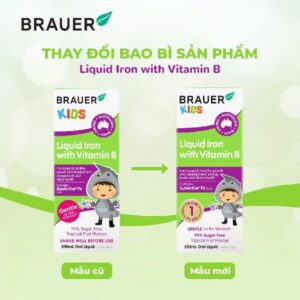 Brauer Baby Kids & Liquid Iron with vitamin B 200ml