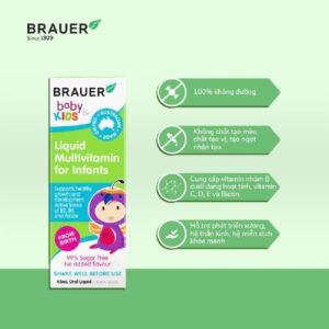 Brauer Baby Kids Liquid Multivitamin for Infants 45ml