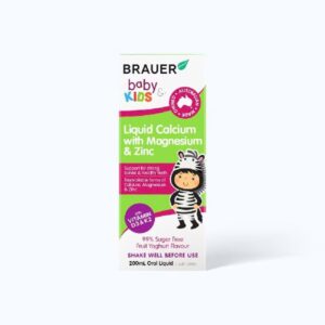Brauer Kids Liquid Calcium with Magnesium & Zinc 200ml
