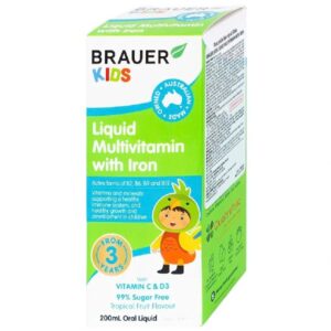 Brauer Kids & Liquid Multivitamin with Iron