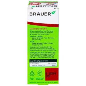 Brauer Kids Liquid Vitamin D 400 IU 10ml