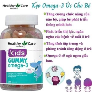Gummy Omega 3 Úc Healthy Care - 250 viên