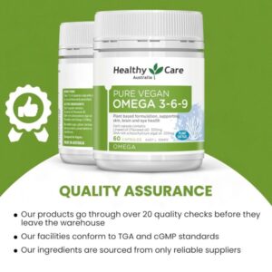 Healthy Care Pure Vegan Omega 3-6-9 &60 Capsules