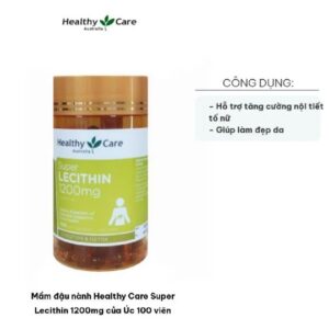 Healthy Care Super Lecithin 1200mg & 100 Capsules