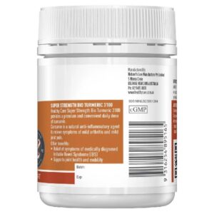 Healthy Care Turmeric 3100mg &100Capsules