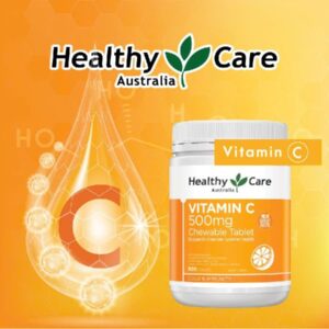 Healthy Care Vitamin C 500mg Chewable -300 Tablets