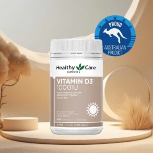 Healthy Care Vitamin D3 1000IU & 250 Capsules