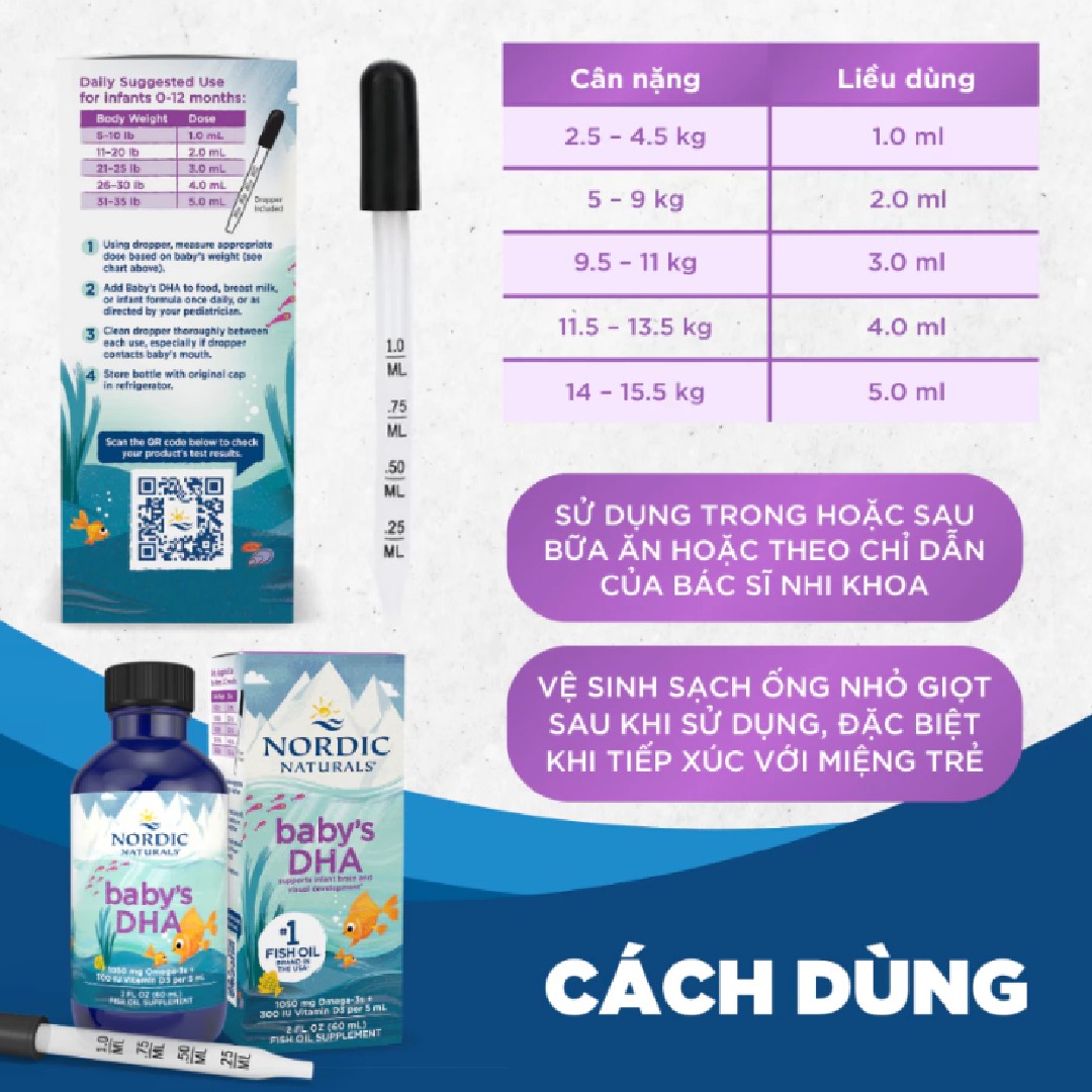 Siro DHA Nordic Naturals cach dung