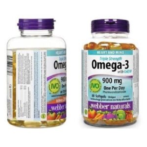 Viên Omega 3 Webber Naturals Triple Strength- 80 viên