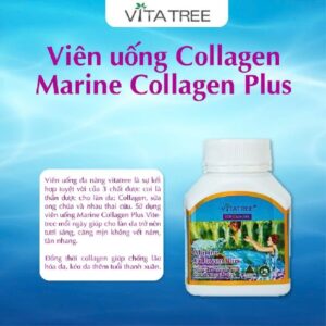 Viên uống Collagen Vitatree Marine Collagen Plus &100 viên