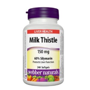 Viên uống giải độc gan Webber Naturals Milk Thistle&150mg