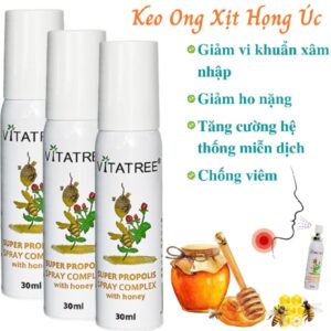 Xịt keo ong thiên nhiên Vitatree Super - 30ml