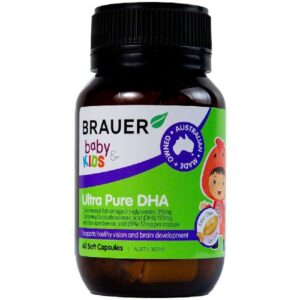 brauer baby kids ultra pure dha 60 soft gels