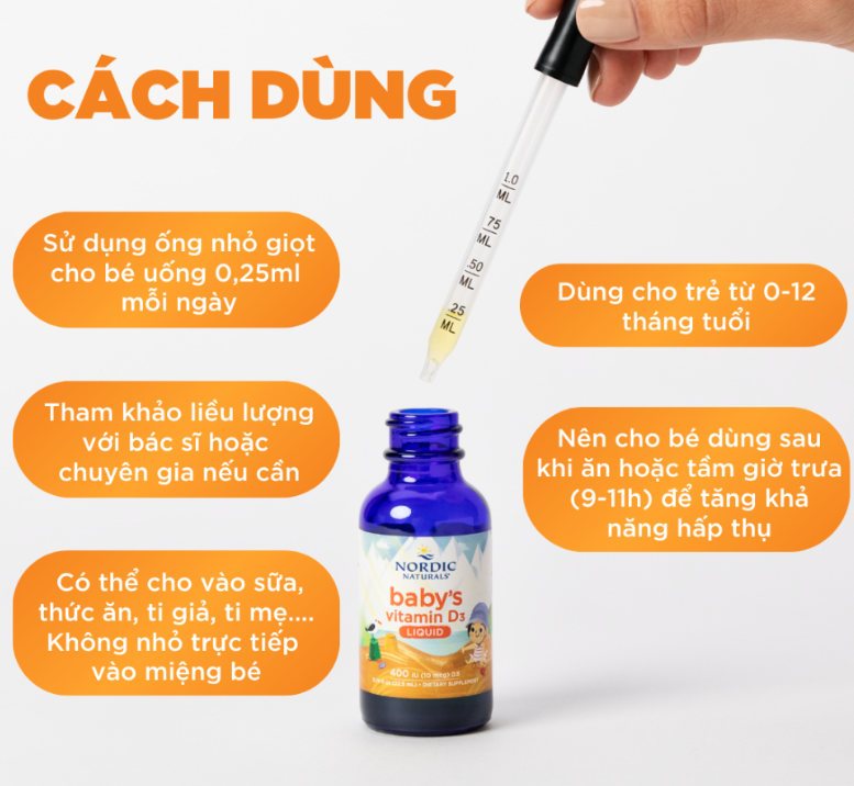 vitamin d cho be