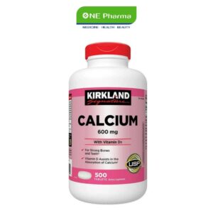 Kirkland Signature Calcium 600mg + D3 500 viên