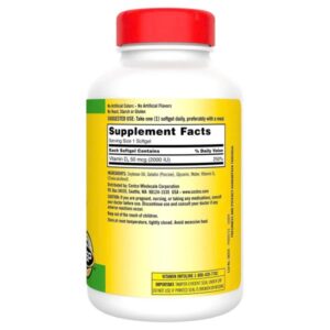 Viên uống Vitamin D3 Kirkland Signature 2000IU 600 viên