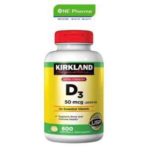 Viên uống Vitamin D3 Kirkland Signature 2000IU 600 viên