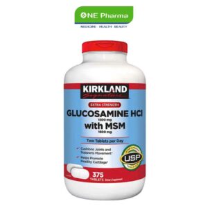 Viên uống bổ khớp Kirkland Signature Glucosamine HCL & MSM 1500mg