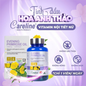 Tinh dau hoa anh thao ep lanh Careline Evening Primrose Oil 1000mg