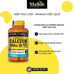 Mason Natural Calcium Citrate D3 bo-sung canxi huu co cho co the