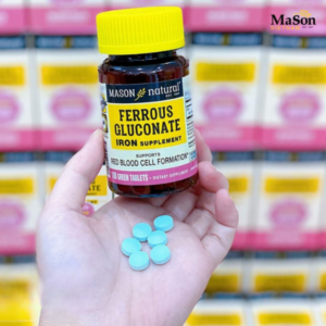 Mason Natural Ferrous Gluconate 100 vien bo sung sat huu co