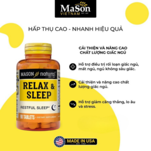 Vien uong Mason Natural Relax & Sleep