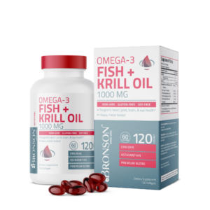 bronson omega-3 fish krill oil 1000mg 120 vien
