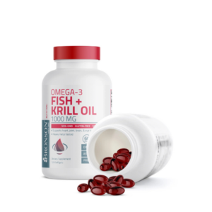 bronson omega-3 fish krill oil 1000mg 120 vien