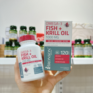 bronson omega-3 fish krill oil 1000mg 120 vien