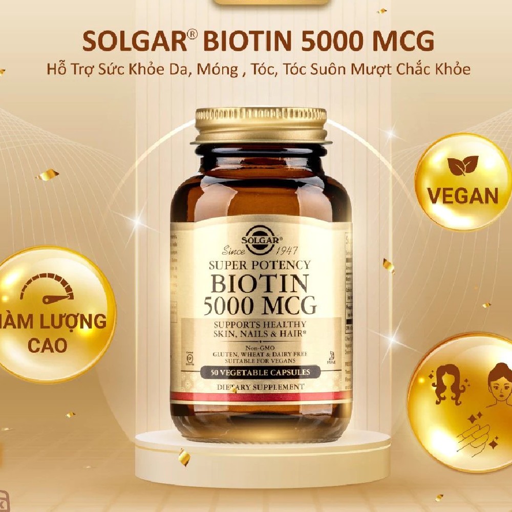 Biotin ham luong5000mcg