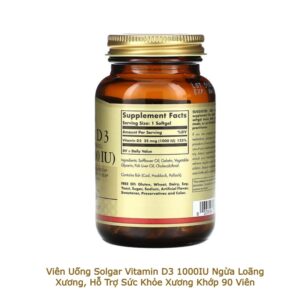 Solgar Vitamin D3 1000IU CHINH HANG