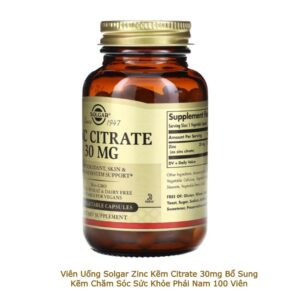 Solgar Zinc Citrate 30mg hang myjpg